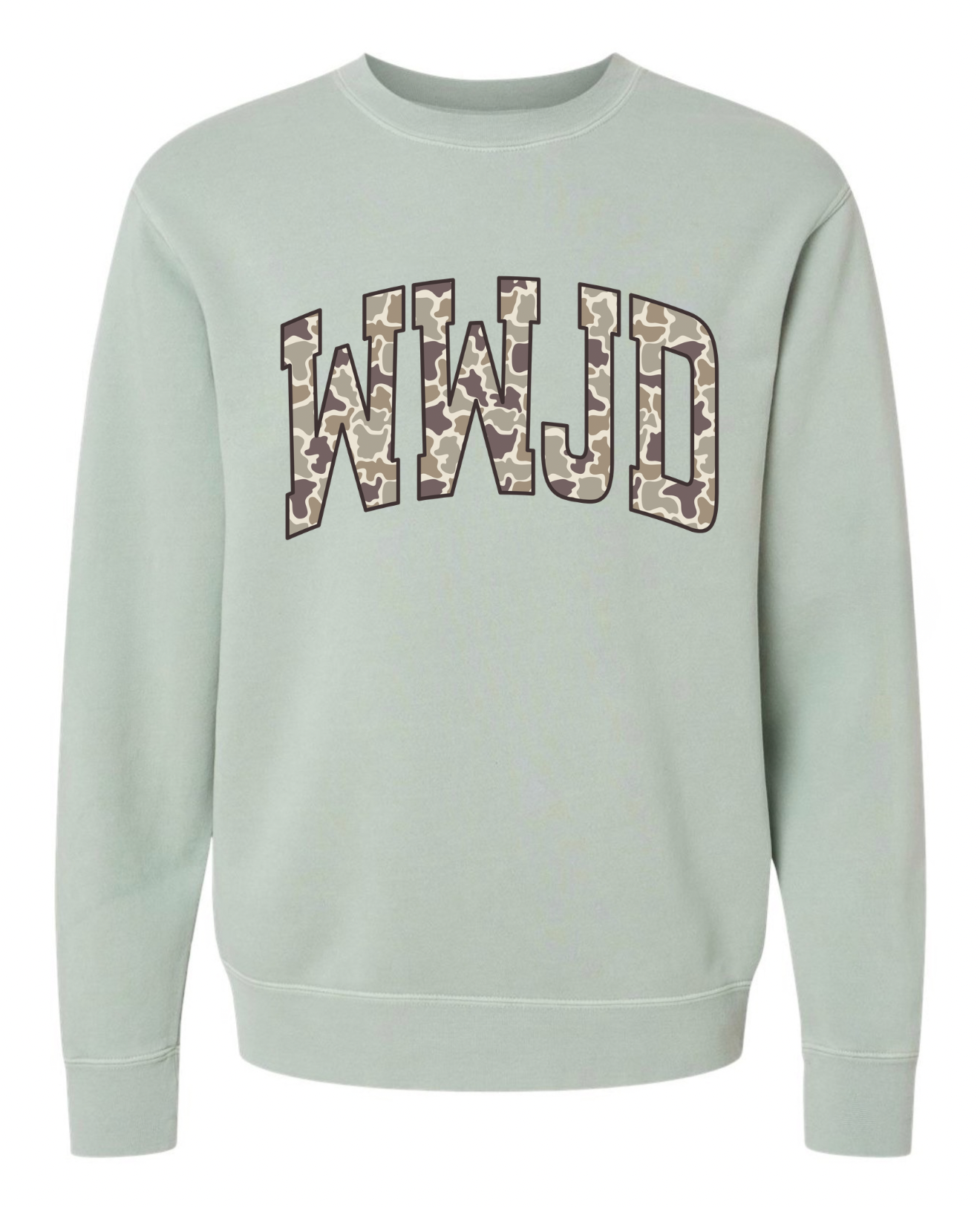 Camo WWJD Crewneck