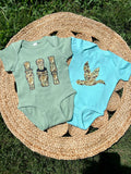 Camo Duck Calls Sage Bodysuit