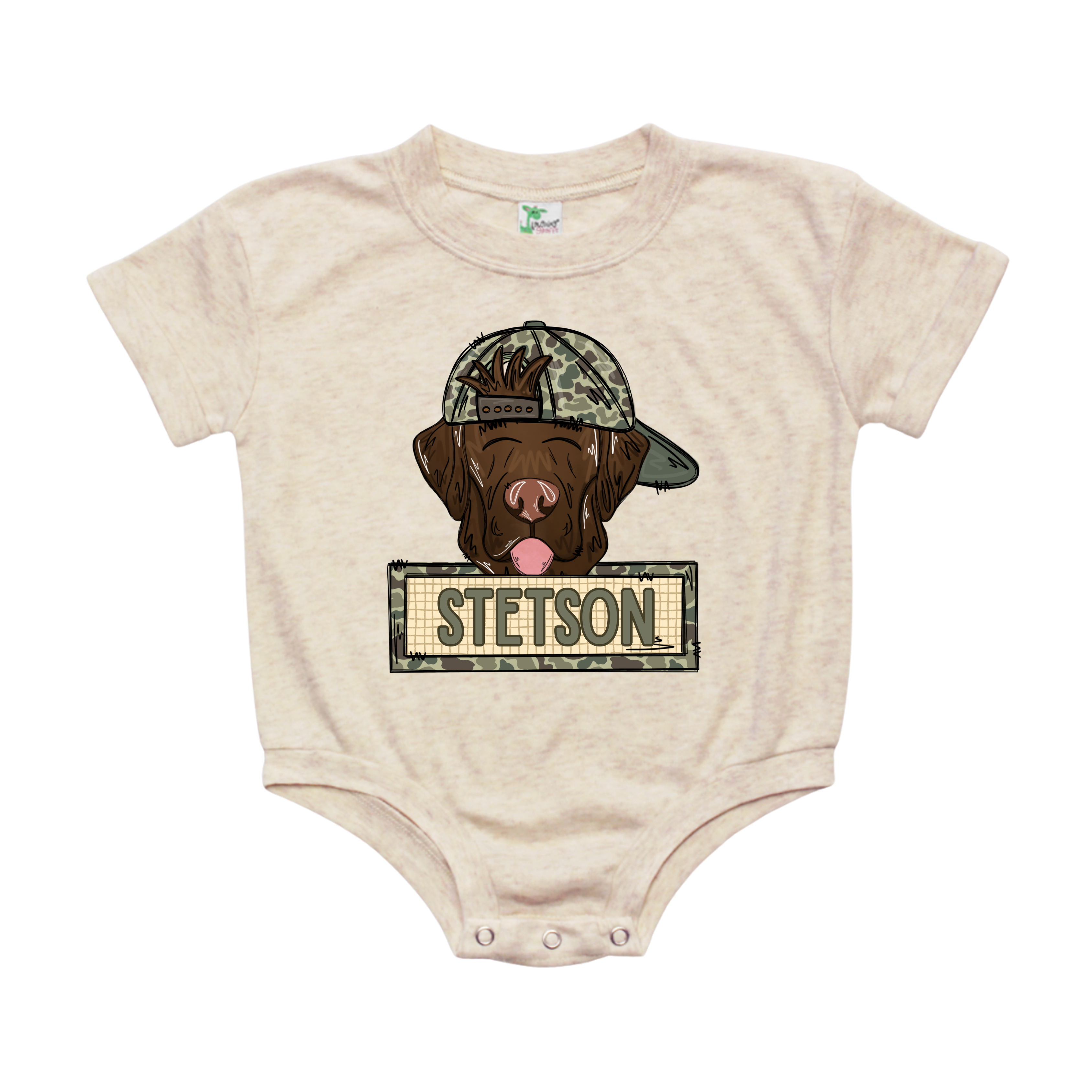 Chocolate Lab Name Bubble Oatmeal - CUSTOM