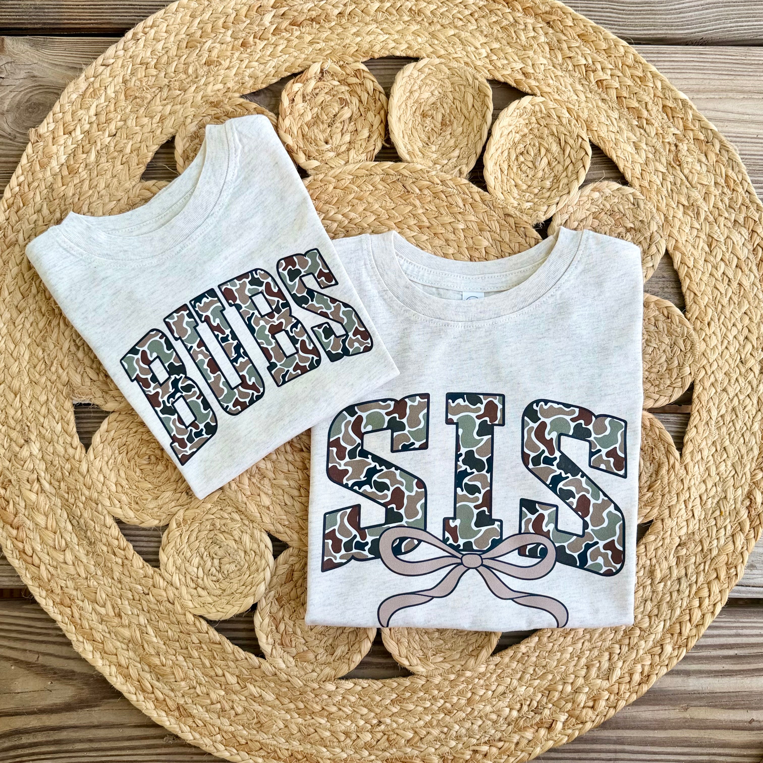Camo SIS & BUBS | Natural Heather