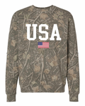 USA Tree Camo Crewneck