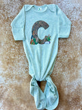 Duck Hunting Initial Knotted Gown - CUSTOM