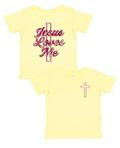 Pink Camo Jesus Loves You | Butter Yellow