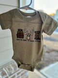 Pack My Bags I’m Going Hunting Bodysuit | Olive