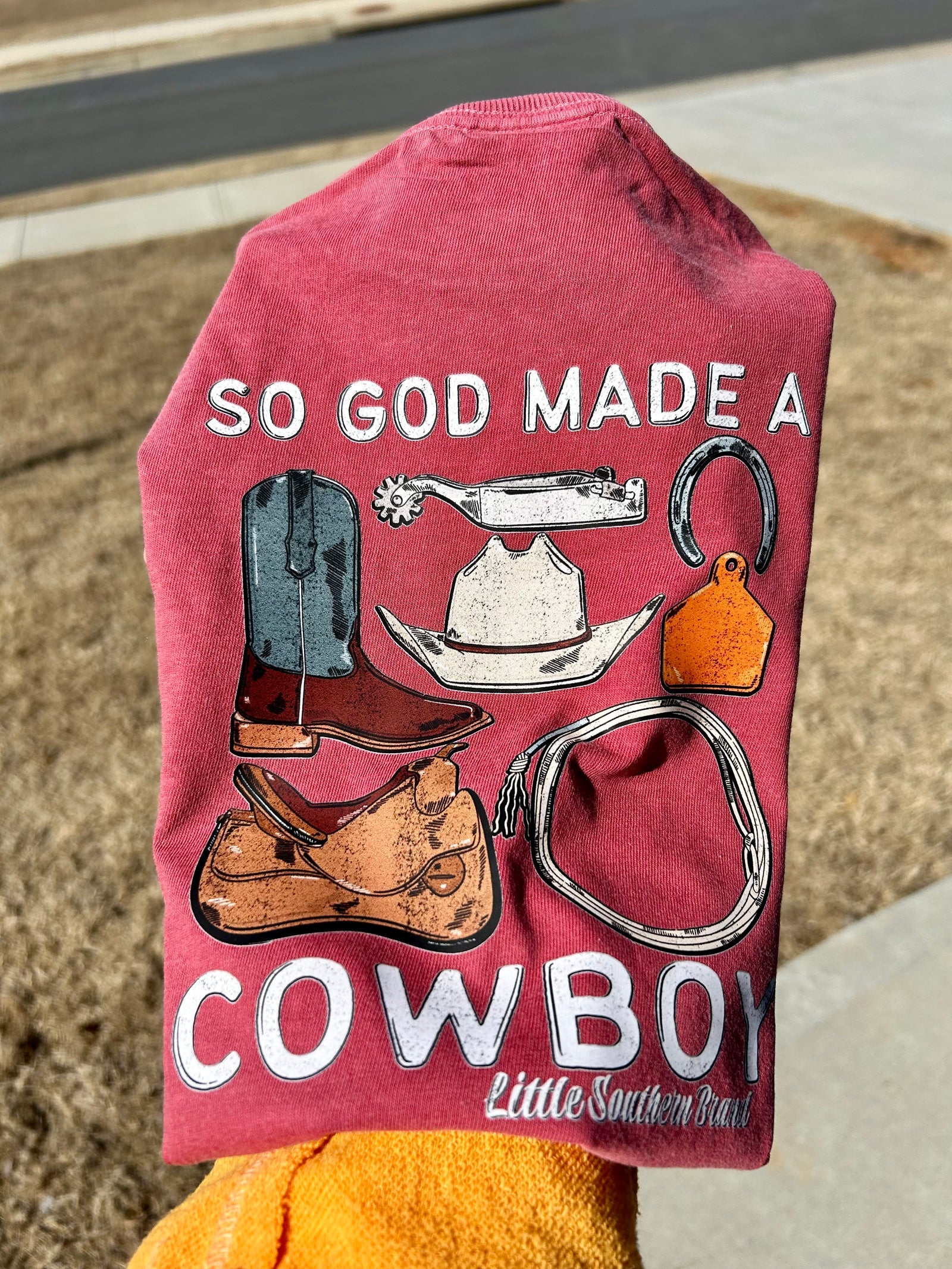 So God Made A Cowboy | Burgundy