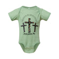 Jesus Loves Me Sage Bodysuit