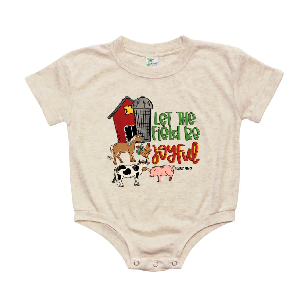 Let The Field Be Joyful Farm Animals Bubble