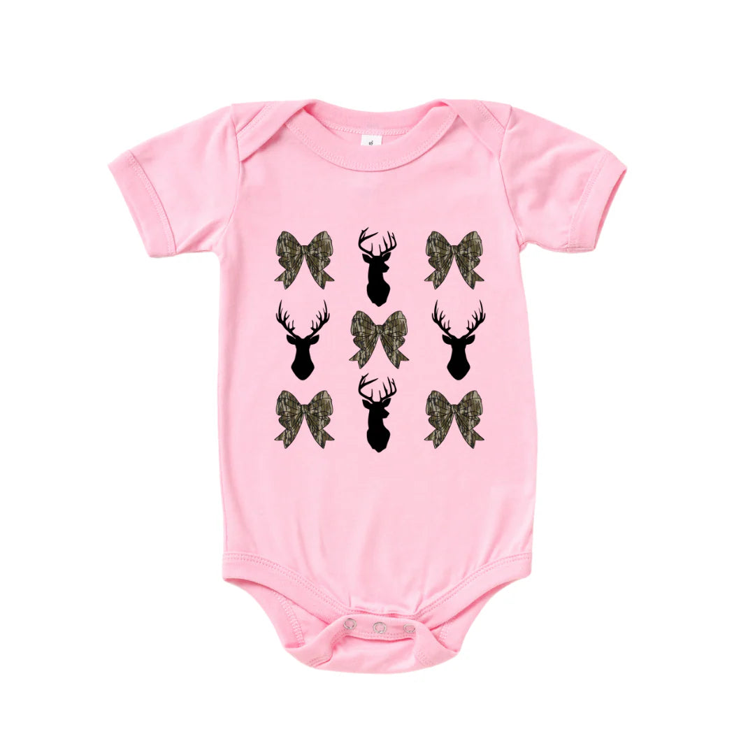 Camo Bows & Bucks Bodysuit