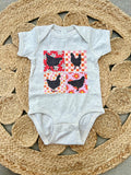 Retro Chickens Bodysuit
