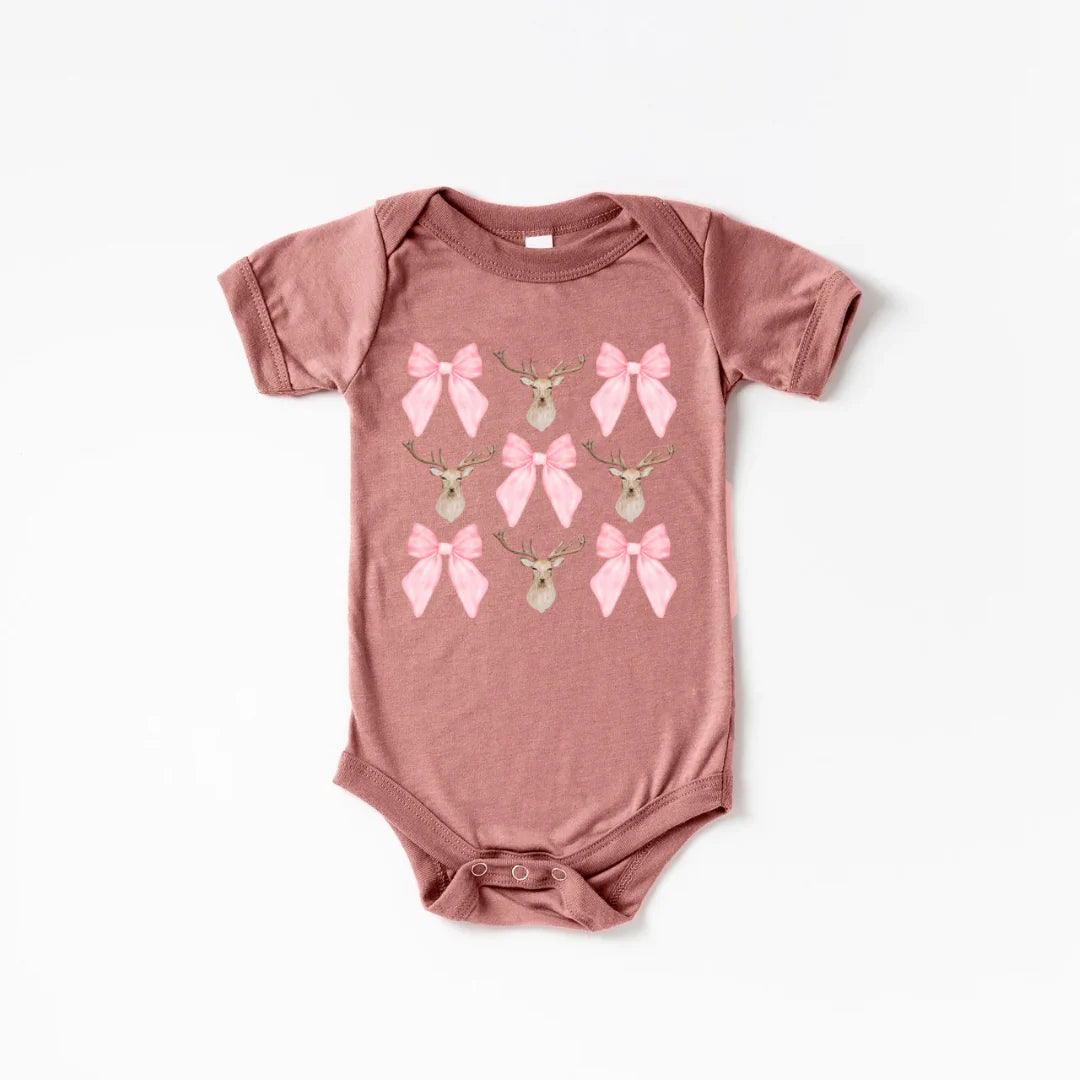Bows & Deer Mauve Bodysuit